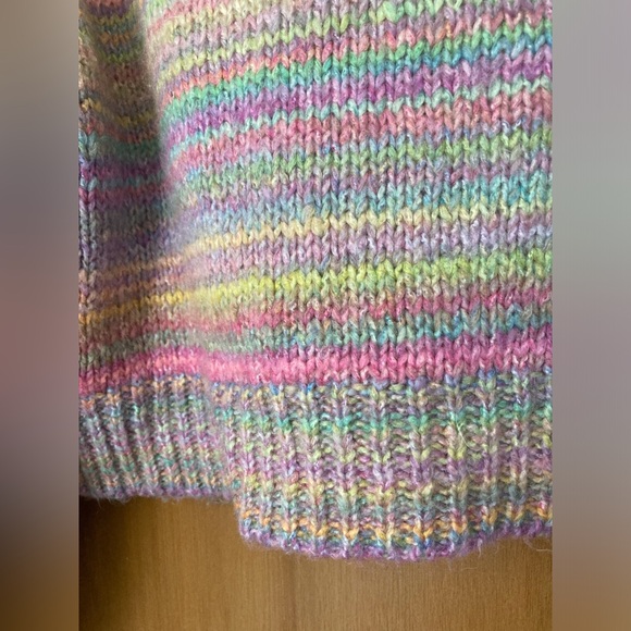 Urban Outfitters Rainbow Balloon Sleeve Sweater S - Picture 9 of 11